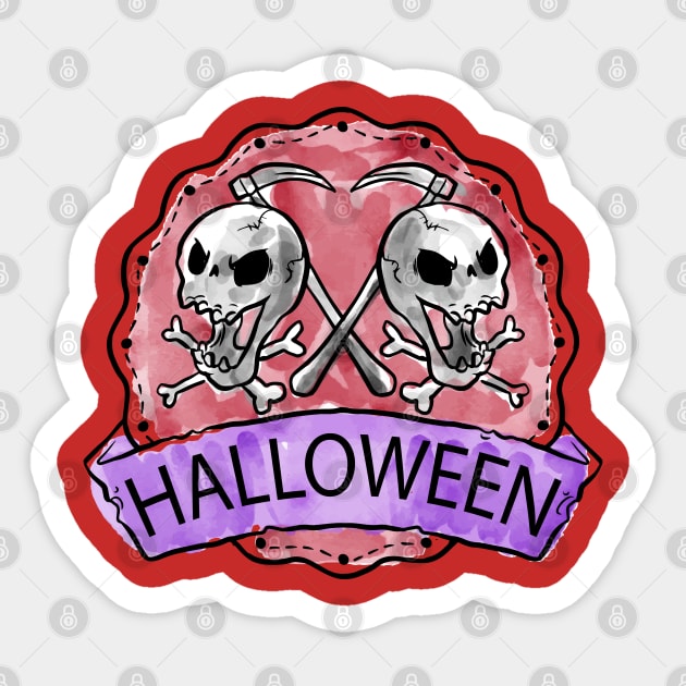 Halloween theme Sticker by Mako Design 